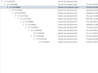 bontott BMW 7 Állítható Futómű Vezérlő Panel