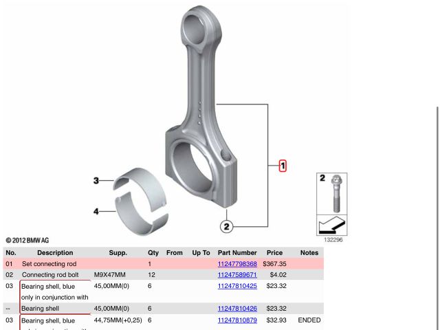 bontott BMW 7 Hajtókar