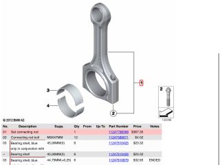 bontott BMW 7 Hajtókar