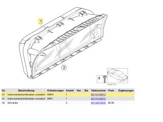 bontott BMW 7 Kilométeróra