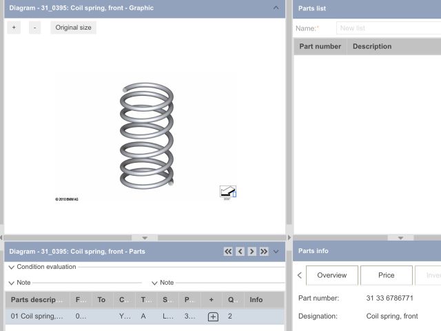 bontott BMW 7 Első Rugó
