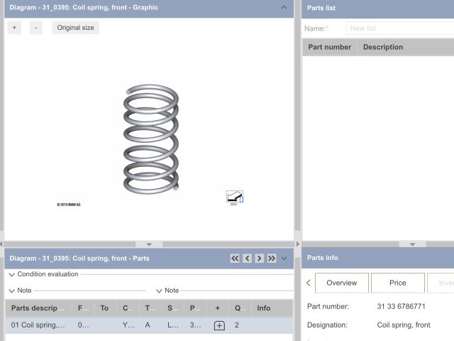 bontott BMW 7 Első Rugó