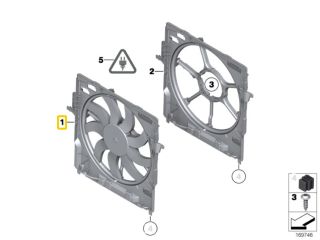 bontott BMW 7 Hűtőventilátor