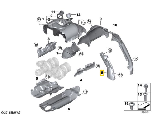 bontott BMW 7 Katalizátor Hővédő Lemez