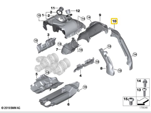 bontott BMW 7 Katalizátor Hővédő Lemez