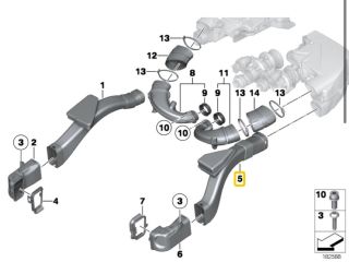 bontott BMW 7 Légbeömlő Cső