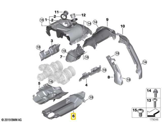 bontott BMW 7 Leömlő Hővédő Lemez