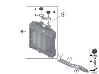 bontott BMW 7 Olajhűtő