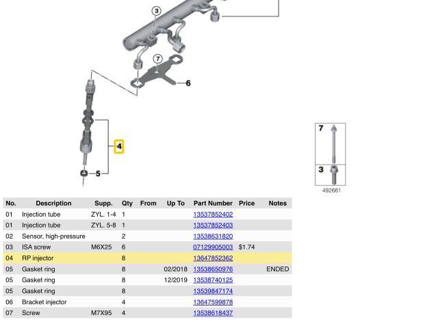 bontott BMW 7 Porlasztó (1 db)