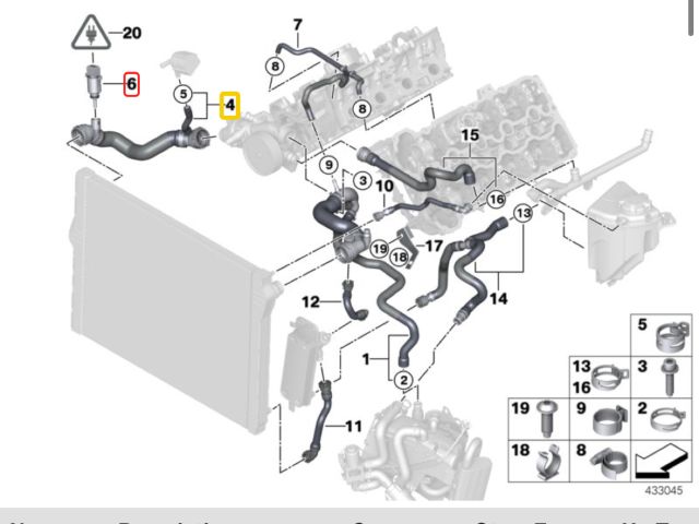 bontott BMW 7 Vízcső