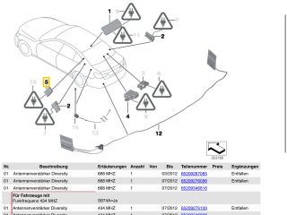 bontott BMW 7 Antenna Erősítő