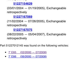 bontott BMW 7 Bal hátsó Ajtózár