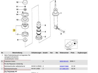 bontott BMW 7 Bal hátsó Toronycsapágy