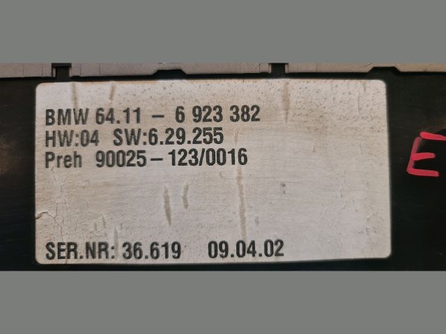 bontott BMW 7 Fűtéskapcsoló (digit klímás)