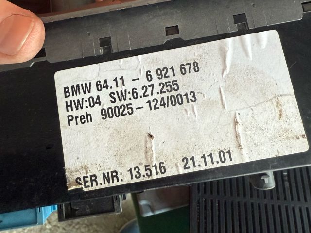 bontott BMW 7 Fűtéskapcsoló (digit klímás)