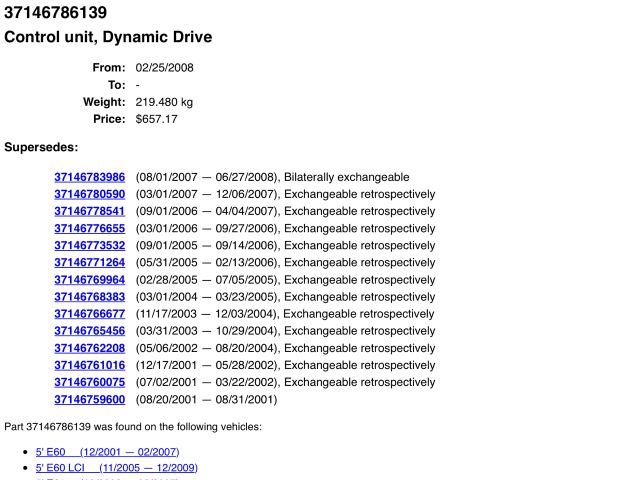 bontott BMW 7 Futómű Vezérlő Modul