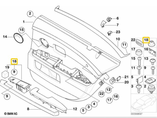 bontott BMW 7 Hátsó Hamutartó