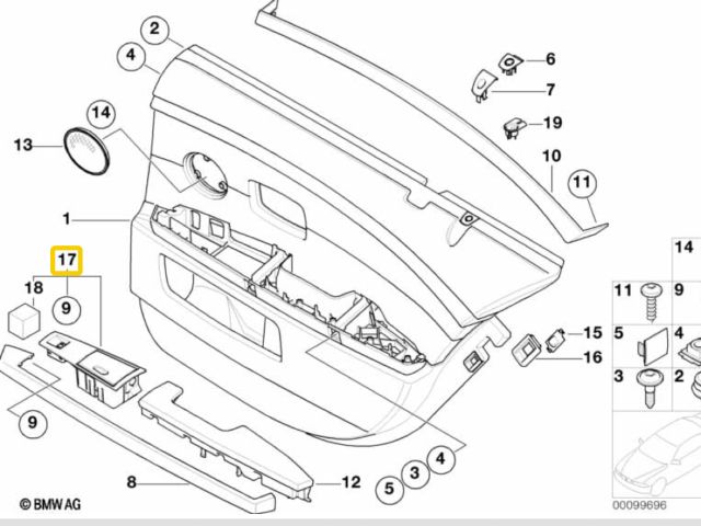 bontott BMW 7 Hátsó Hamutartó