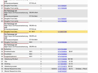 bontott BMW 7 Hűtőrács