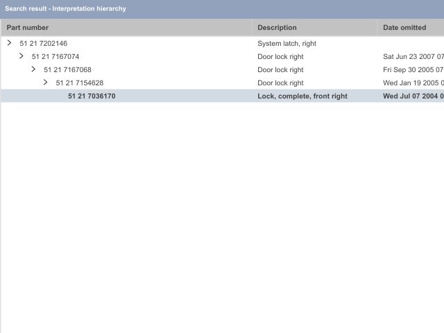 bontott BMW 7 Jobb első Ajtózár