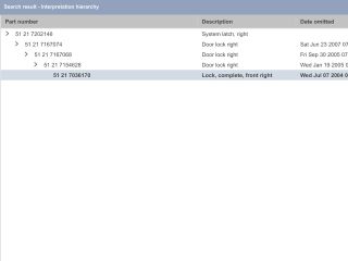 bontott BMW 7 Jobb első Ajtózár