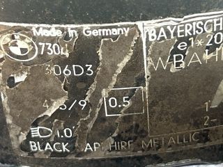 bontott BMW 7 Jobb hátsó Negyed Karosszéria Csomag