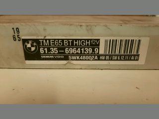 bontott BMW 7 Komfort Elektronika