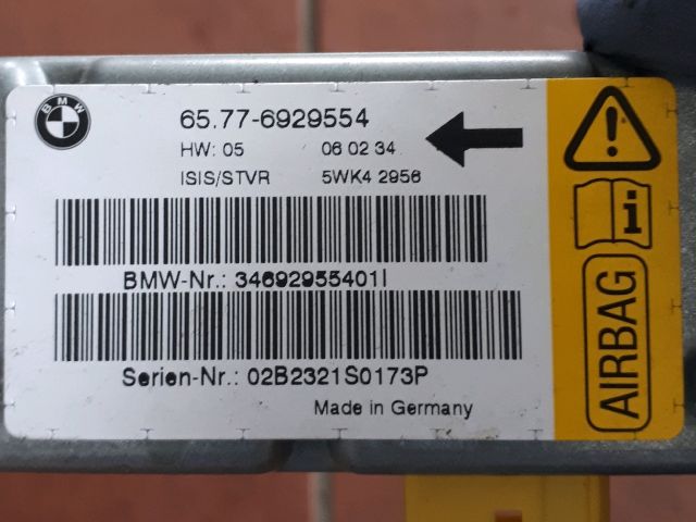 bontott BMW 7 Légzsák Indító Modul Oldallégzsák