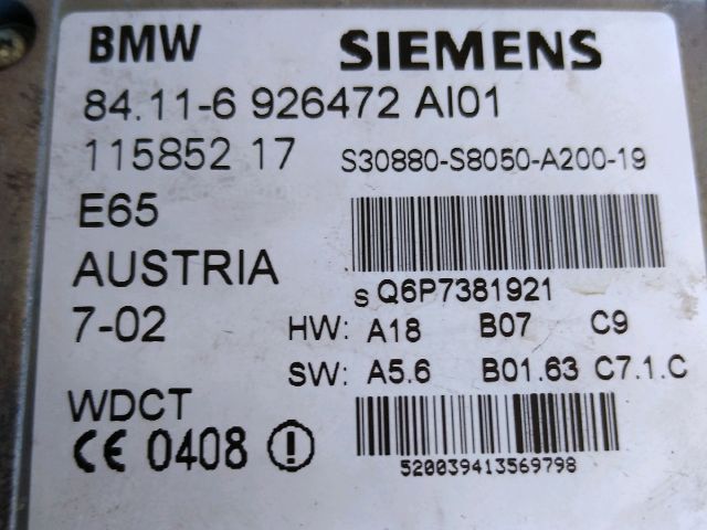 bontott BMW 7 Telefon Elektronika