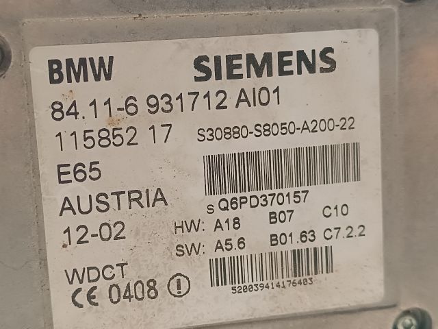 bontott BMW 7 Telefon Elektronika