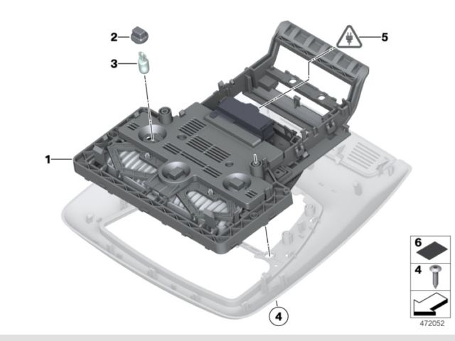 bontott BMW 7 Tetőablak Vezérlő Panel