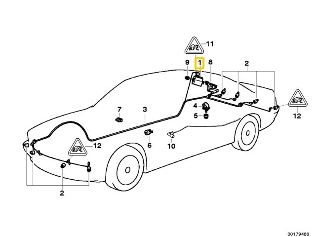 bontott BMW 7 Tolatóradar Elektronika