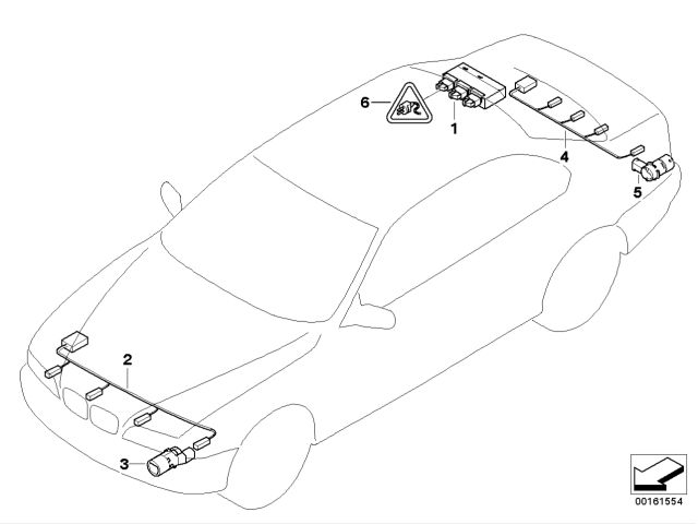 bontott BMW 7 Tolatóradar Fej