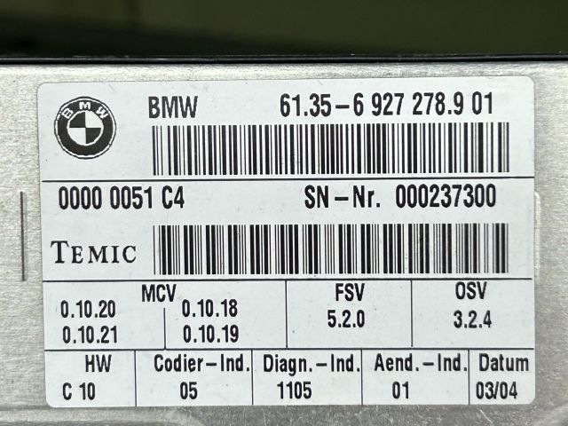 bontott BMW 7 Ülés Elektronika