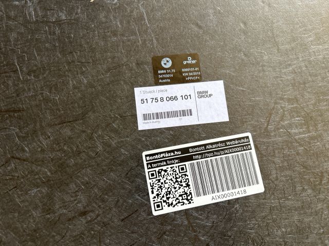 bontott BMW M4 Alsó Motorburkolat