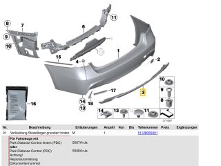 bontott BMW M4 Hátsó Lökhárító Alsó (Műanyag)