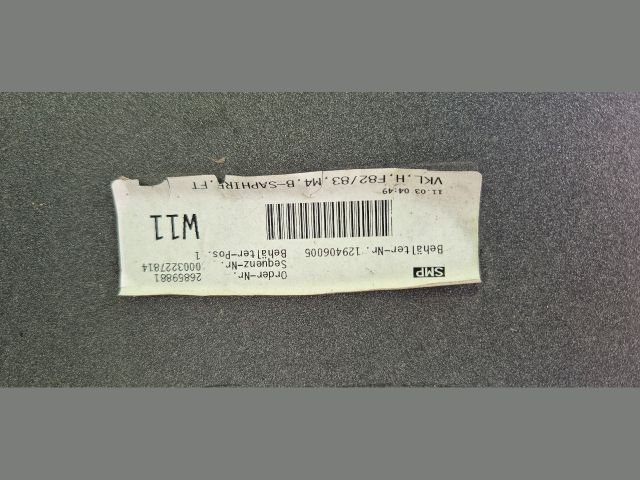 bontott BMW M4 Hátsó Lökhárító (Üresen)