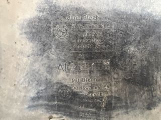 bontott BMW X1 Alsó Motorburkolat