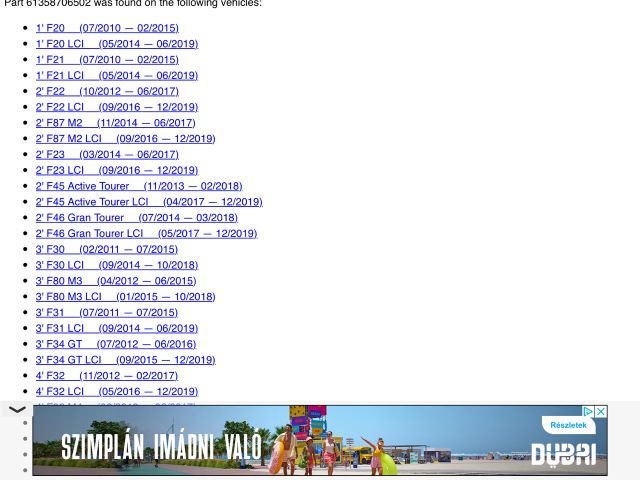 bontott BMW X1 Antenna Erősítő