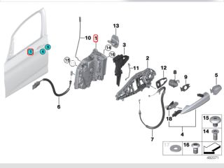 bontott BMW X1 Bal első Ajtózár