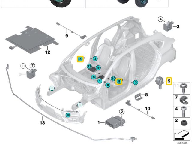 bontott BMW X1 Bal első Oldal Ütközés Érzékelő