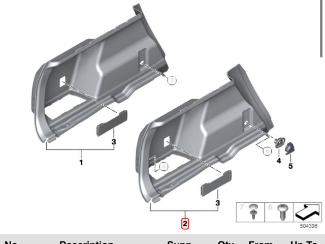 bontott BMW X1 Bal hátsó Csomagtér Burkolat (Műanyag)