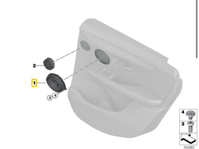 bontott BMW X1 Bal hátsó Hangszóró