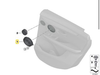 bontott BMW X1 Bal hátsó Hangszóró