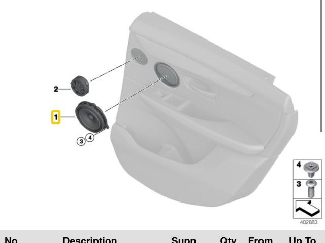 bontott BMW X1 Bal hátsó Hangszóró