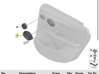 bontott BMW X1 Bal hátsó Hangszóró
