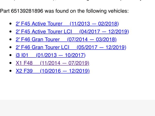 bontott BMW X1 Bal hátsó Hangszóró