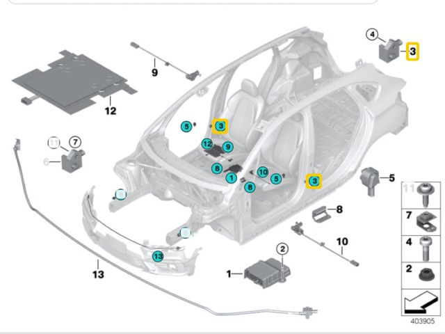 bontott BMW X1 Bal hátsó Oldal Ütközés Érzékelő