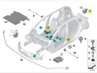 bontott BMW X1 Bal hátsó Oldal Ütközés Érzékelő