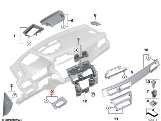 bontott BMW X1 Bal Műszerfal Díszléc